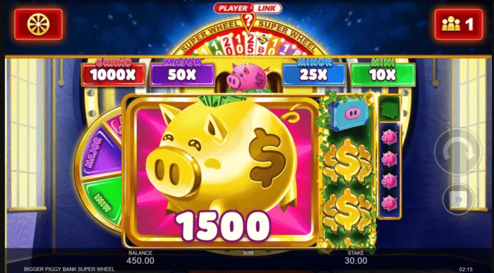 Bigger Piggy Bank Super Wheel büyük kazanç