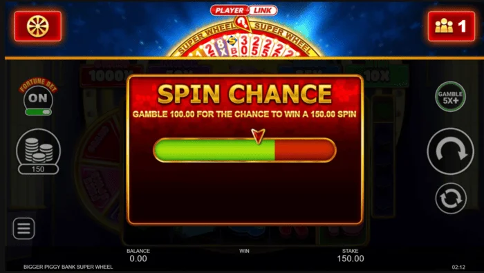 Bigger Piggy Bank Super Wheel spin şansı